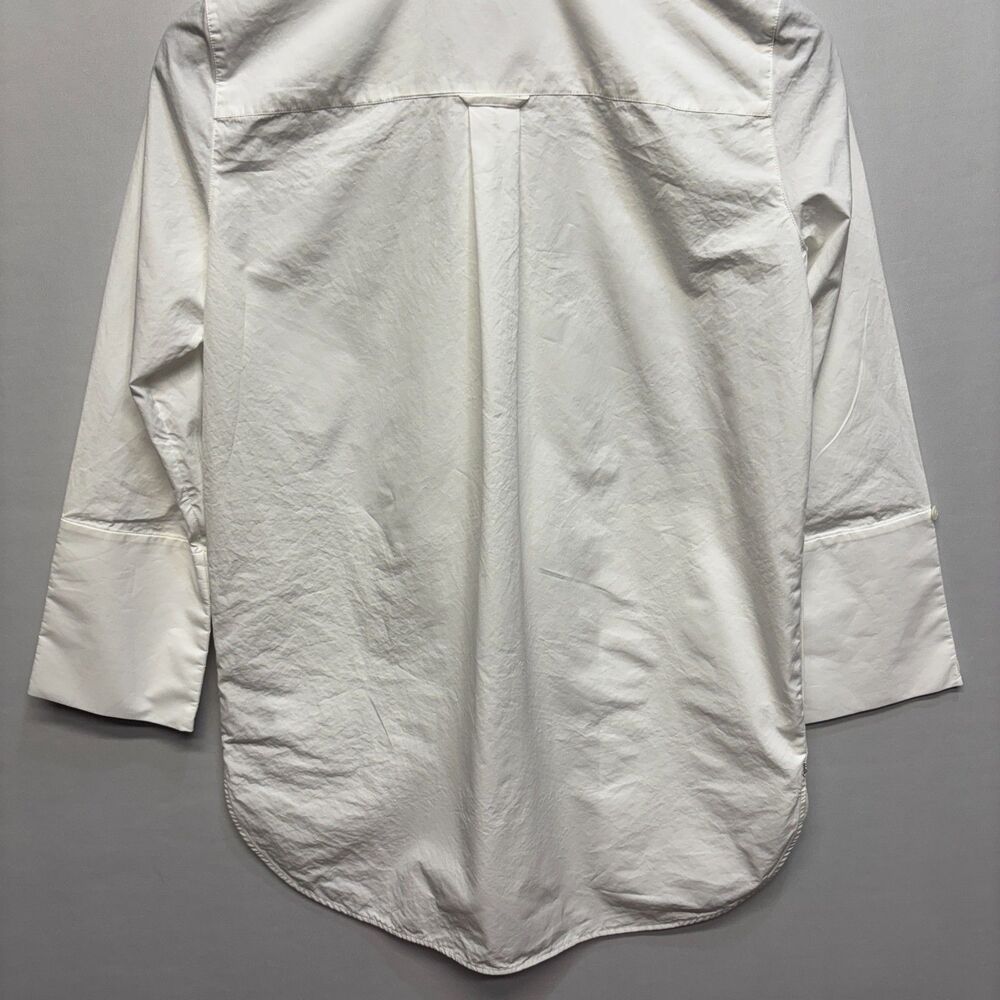 Lafayette 148 New York Women Blouse Top Button Shirt Size Small Cotton D097 -12 - Picture 12 of 15